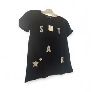 Black Italian cotton tee